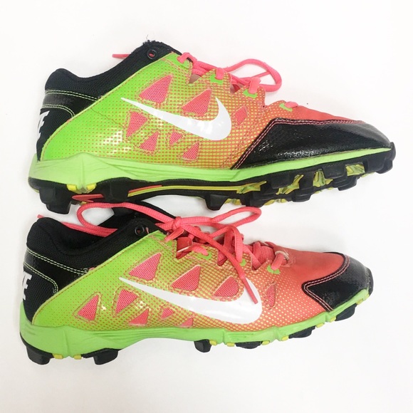 neon softball cleats